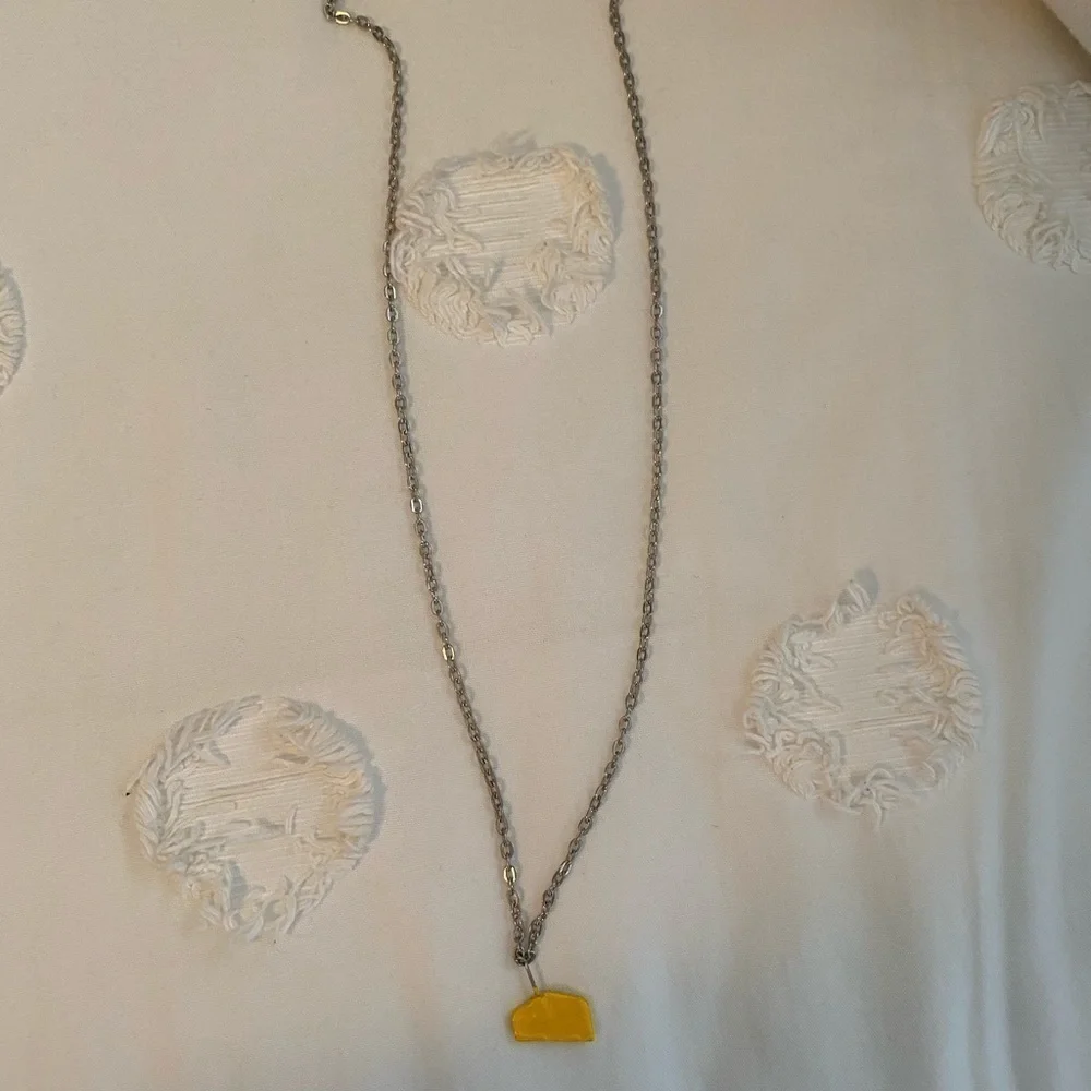 Cheese Pendant Necklace